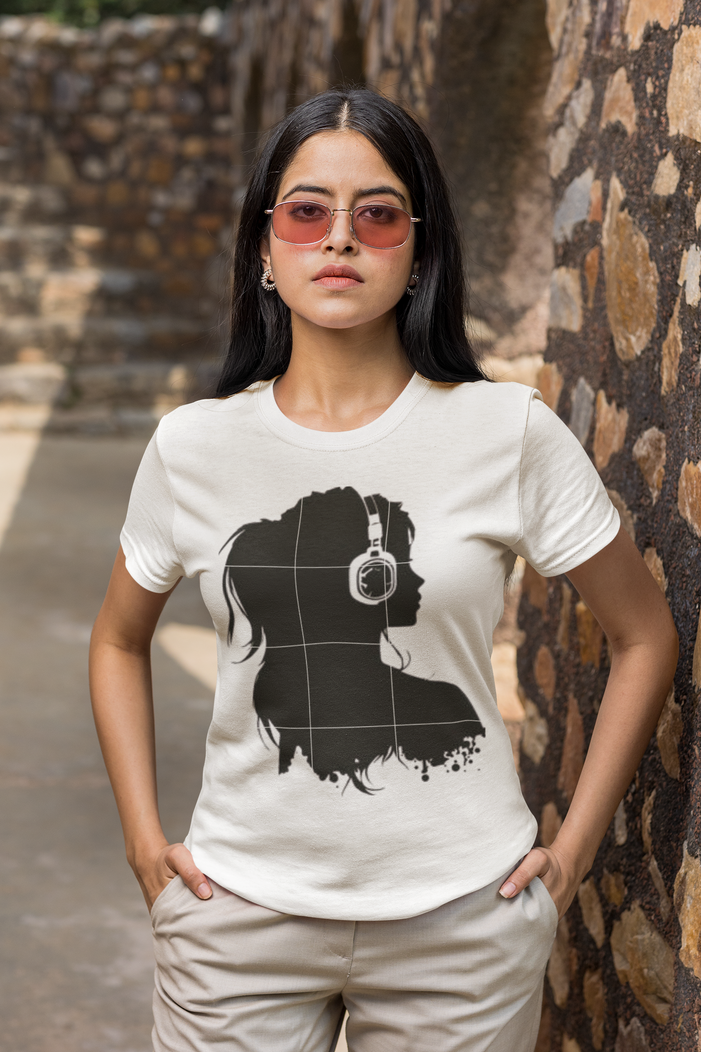 Gotoart wears Girls Stretch T-shirt