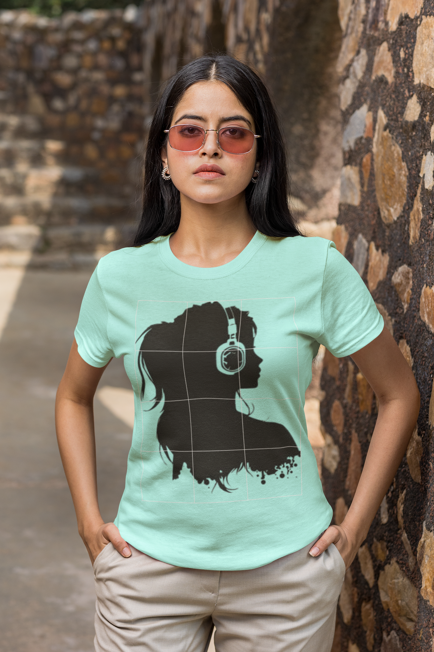 Gotoart wears Girls Stretch T-shirt